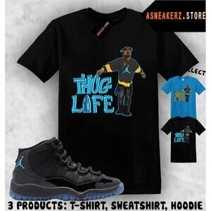 Tee Shirt Matching Aj 11 Gamma Blue Match Tupac T-Shirt